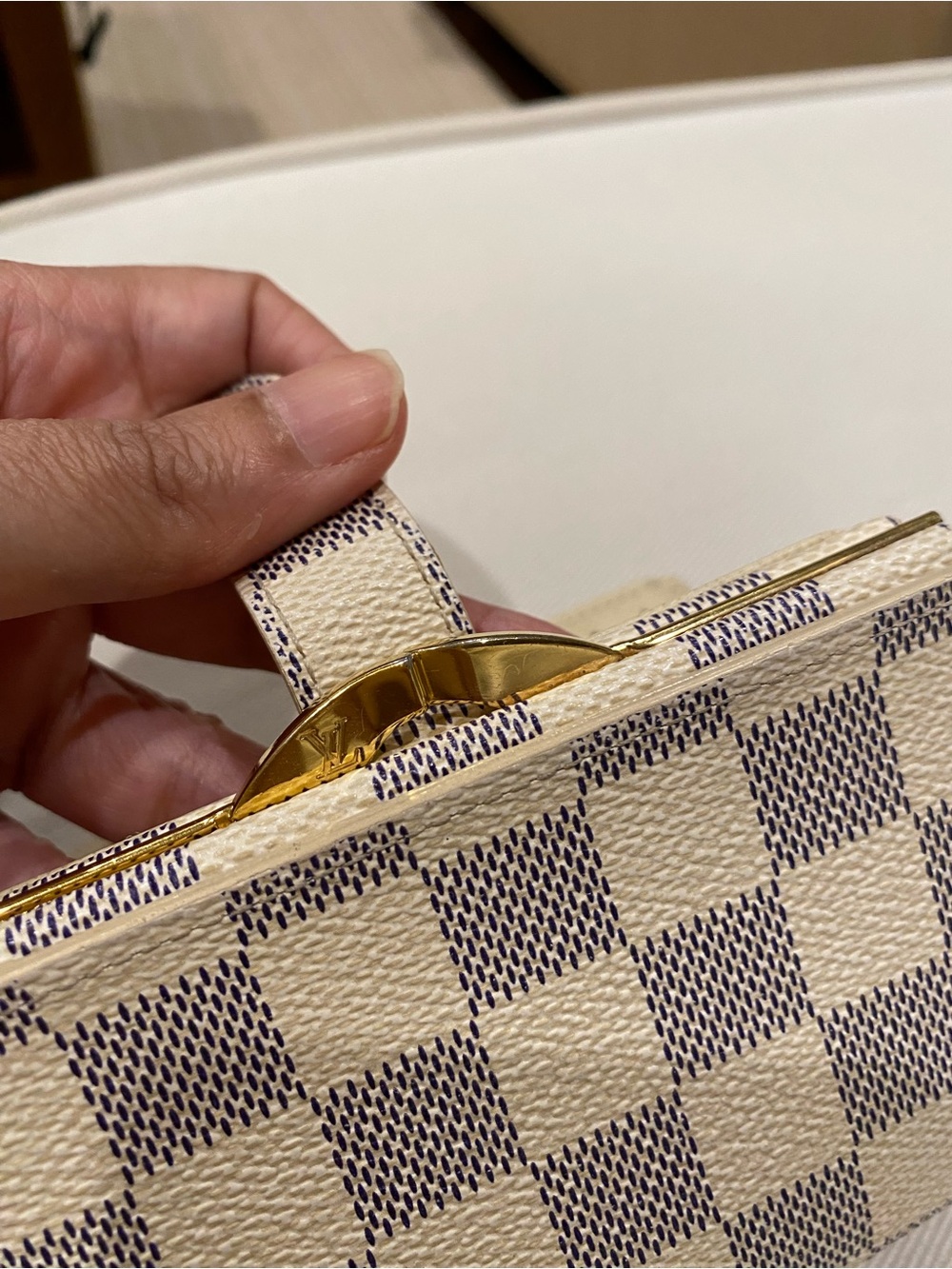 Louis Vuitton LV Damier Azur French Purse Wallet with Dust Bag - Picture 10 of 13